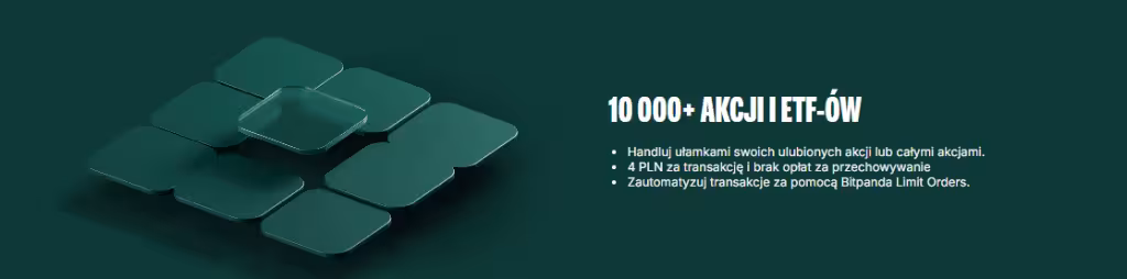 Akcje i ETF na Bitpanda Źródło: Bitpanda